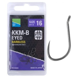 Haczyki bezzadziorowe z oczkiem KKM-B roz.16 PRESTON