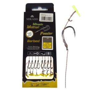 Przypony z pushstop'em roz.12 / 10cm - plecionka MIKADO