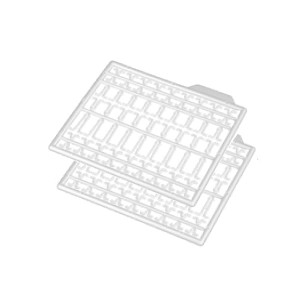 Stopery wydłużające do kulek BEZBARWNE - twarde MIKADO