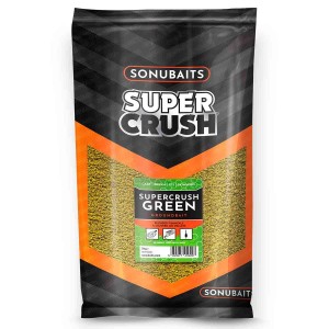 Zanęta Supercrush GREEN (zielona) 2kg SONUBAITS