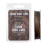 Plecionka przyponowa ESP Camo Sink Link 10m - Brown 20lb / 9,1 kg