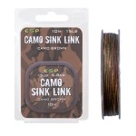 Plecionka przyponowa ESP Camo Sink Link 10m - Brown 15lb / 6,8 kg