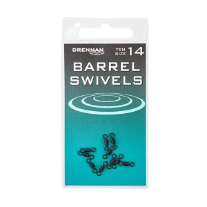 Krętliki Barrel Swivels Black roz.14 DRENNAN