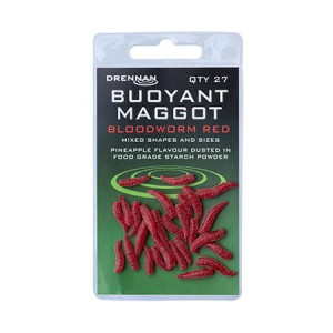 Sztuczne robaki Buoyant - Bloodworm Red DRENNAN