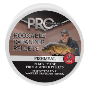 Pellet expander FISHMEAL 6mm / 100g - Pro Hookable Expander Pellet SONUBAITS
