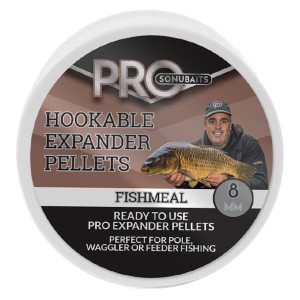 Pellet expander FISHMEAL 8mm / 100g - Pro Hookable Expander Pellet SONUBAITS