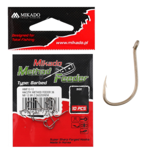 Haczyki z zadziorem i oczkiem MF36 roz. 8 MIKADO