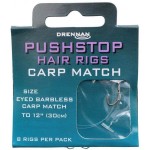 Przypony pushstop Carp Match r. 12 / 30cm DRENNAN
