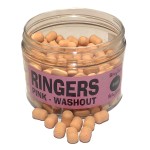 Dumbells Chocolate Pink Washout Wafters 6mm RINGERS