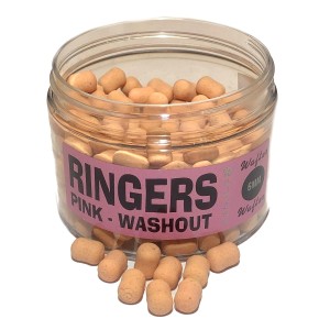 Dumbells Chocolate Pink Washout Wafters 6mm RINGERS