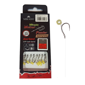 Przypony MF13 z gumką roz.6 / 10cm - żyłka MIKADO