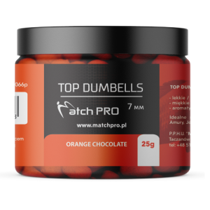 Dumbells ORANGE CHOCOLATE 7mm / 25g Tonące MATCHPRO