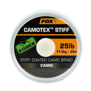 Plecionka w sztywnej otulinie Camotex Stiff 25lb / 20m FOX