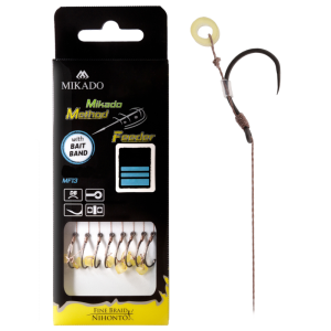 Przypony MF MF13 bezzadziorowe z gumką roz. 6 - plecionka MIKADO