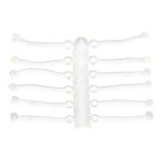 Stopery gumowe białe do kulek MIKADO