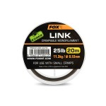 Materiał przyponowy Crimpable Monofilament Link 0,53mm / 25lb / 20m Trans Khaki FOX