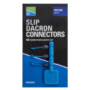 Łączniki Slip Dacron Connector - Micro / Blue PRESTON