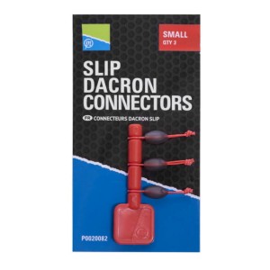 Łączniki Slip Dacron Connector - Small / Red PRESTON