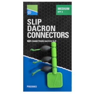 Łączniki Slip Dacron Connector - Medium / Green PRESTON