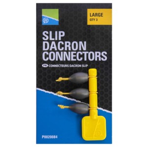 Łączniki Slip Dacron Connector - Large / Yellow PRESTON