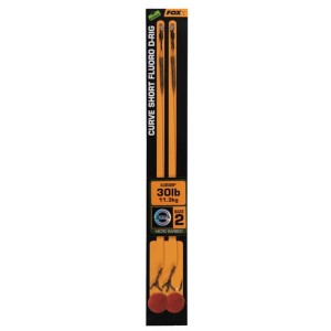 Przypony Curve Short Fluoro D-Rig r. 4 - zadzior FOX