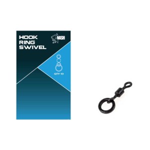 Krętliki Hook Ring Swivel NASH