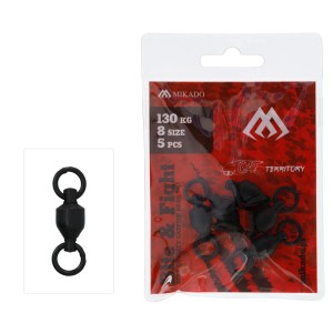 Krętliki łożyskowane z pełnym kółkiem BM roz. 5 MIKADO