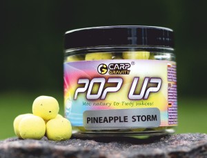 Kulki Pop Up Fluo PINEAPPLE STORM 15mm / 200ml CARP GRAVITY