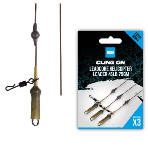 Zestaw Cling On Leadcore Helicopter Leader 45lb / 75cm NASH