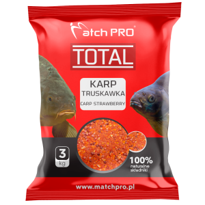 Zanęta TOTAL KARP TRUSKAWKA 3kg MATCHPRO