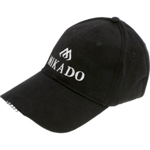 Czapka z daszkiem LED ULED01 czarna MIKADO