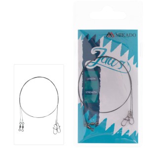 Przypon wolframowy JAWS 25cm - 18kg / 2szt. MIKADO