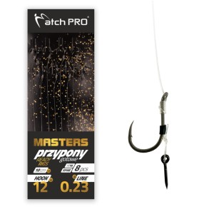 Przypony METHOD FEEDER MASTERS SPIKE r. 14 / 10 cm M16 Barbed 8szt MatchPro