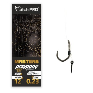 Przypony METHOD FEEDER MASTERS SPIKE M19 Barbed r. 8 / 10 cm 8szt MatchPro