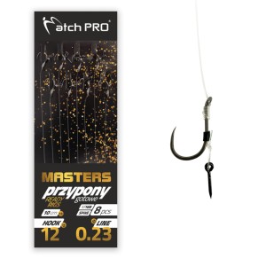 Przypony METHOD FEEDER MASTERS SPIKE M16B Barbless r. 14 / 10 cm 8szt MatchPro