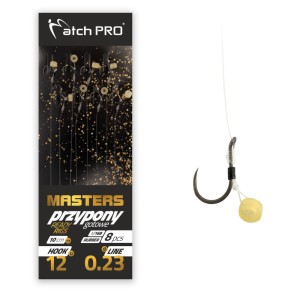 Przypony METHOD FEEDER MASTERS RUBBER M16B Barbless r. 10 / 10 cm 8szt MatchPro