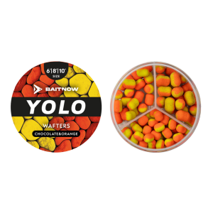 Dumbells Yolo Wafters Orange Yellow Chocolate Orange roz. 6/8/10mm / 24g BAITNOW