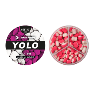 Dumbells Yolo Wafters White Pink Mango N-butyric roz. 6/8/10mm / 24g BAITNOW