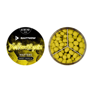 Dumbells Wafters Yellow Spin roz. 6/8/10mm / 24g BAITNOW