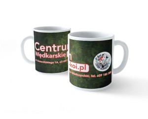 Kubek z logo Centrum wędkarskie e-koi